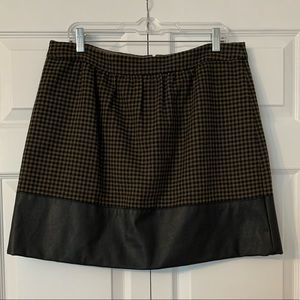J. Crew Houndstooth Skirt